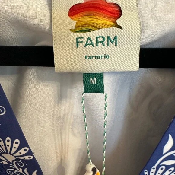 FARM Rio Shell Garden Romper Size M NWT $220 - Picture 9 of 9